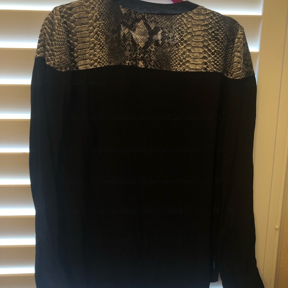 ❤️‍🔥NWT 2013 Sample Sale Rebecca Taylor Vintage Size 6 Black Snakeskin Top❤️‍🔥 - Picture 10 of 12